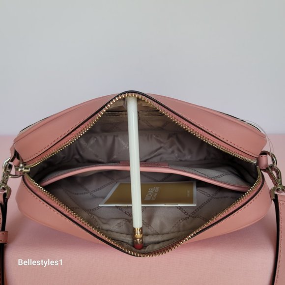 MICHAEL KORS Signature Logo Jet Set Charm Large East West Camera Crossbody⭐ - Picture 14 of 16